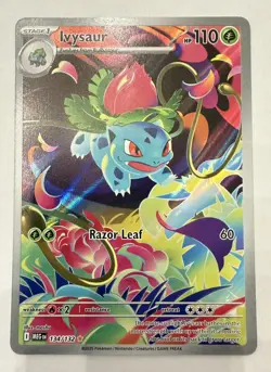 Pokemon Mega Evolution Ivysaur 134/132 TCG English MINT Full Art - Image 1