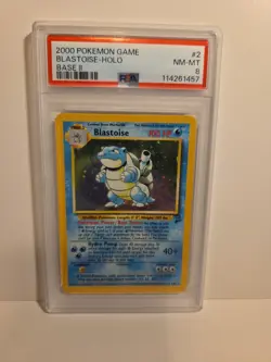 2000 POKEMON BASE SET 2 #2 BLASTOISE-HOLO PSA 8 - Image 1