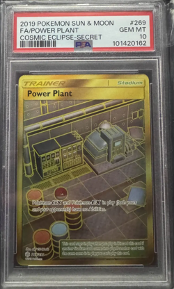 Power Plant 269/236 Cosmic Eclipse Secret Rare 2019 Pokemon Sun & Moon PSA 10 - Image 1