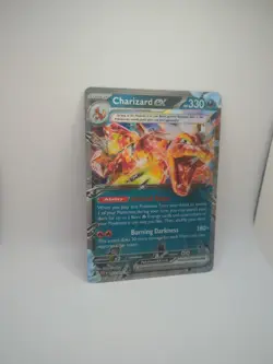 Jumbo Lenticular Charizard ex 054/091 / SVP196 Exclusive Promo Pokemon - NM - Image 2