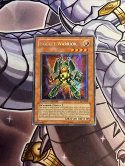 Yugioh Rocket Warrior CT2-EN005 Secret Rare Limited MP/HP (WNU) - Image 1