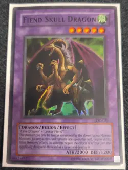 Fiend Skull Dragon LOD-039 MP Super Holo Rare Unlimited Yugioh - Image 1
