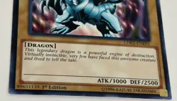 Yugioh Blue-Eyes White Dragon LDK2-ENK01 Common Alternative Art Light 1st Ed LP - Image 2