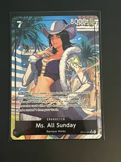 Ms. All Sunday - OP14-084 (Alternate Art) - The Azure Sea's Seven | One Piece - Image 1