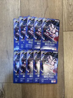One Piece TCG The Azure Sea's Seven (10) Sleeved Booster Packs IN HAND FAST SHIP - Image 1