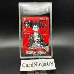 TAG PRISTINE 10 (990) Monkey D. Luffy SR Promo 2025 ST21-014 One Piece Japanese - Image 1