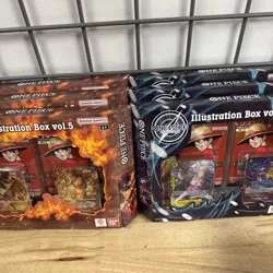 One Piece Illustration Box IB05 + IB06 Vol 5 & 6 - ENG Sealed NEW Lot Of 6 - Image 3