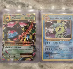 Pokemon TCG Mega Venusaur EX & Gyarados Foil Pokemon-EX Card 2016 English - Image 1