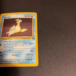 Pokemon TCG Lapras Fossil Holo Unlimited Rare Card 10/62 - Image 3