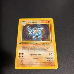 Pokemon Card Machamp Base Set 8/102 Holo Rare - Image 1