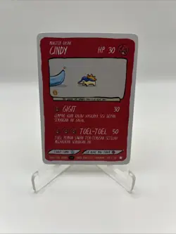 03/50 Cindy - Cyndaquil Pokkedo V1 Indonesian Fan Art Pokemon Derpy Parody Card - Image 1