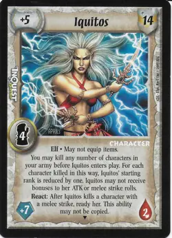 WARLORD: SAGA OF THE STORM - IQUITOS promo card; played, Excellent condition x1 - Image 1