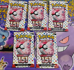(5) EMPTY Pokemon TCG 151 Empty S&V Booster Packs MEW Artwork Wrappers NO Cards - Image 4