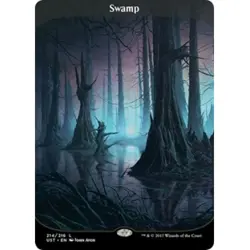 SWAMP (214)(FULL-ART) Unstable Magic MTG MINT CARD - Image 1