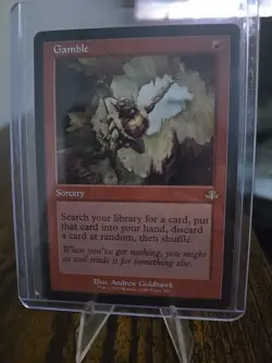 NM Nonfoil Gamble (Retro Frame) Dominaria Remastered Magic The Gathering - Image 1