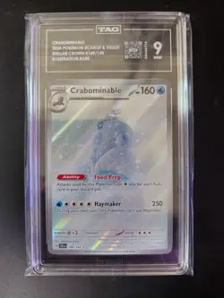 TAG 9 Crabominable 149/142 Stellar Crown Secret Illustration Rare Pokemon Card - Image 1