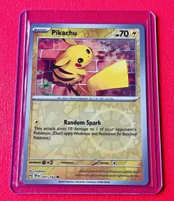 Pokemon 151 Promo Bulbasaur Starter Charmander Squirtle + Holo Pikachu 🔥4 Cards 820650853210 - Image 2