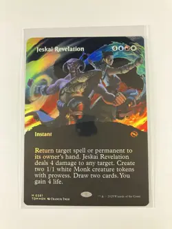 MTG Jeskai Revelation Borderless Foil Tarkir Dragonstorm NM - Image 1