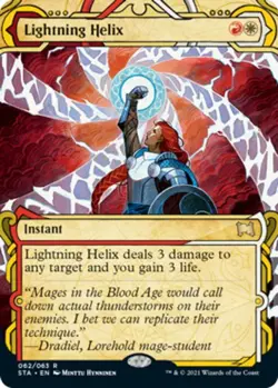1x Lightning Helix - Foil Moderate Play MTG Magic - Kid Icarus - - Image 1