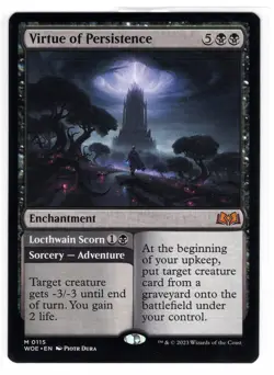 MTG Virtue of Persistence, Wilds of Eldraine Mythic Enchantment (WOE) Magic NM - Image 1