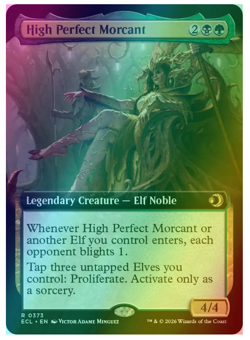 High Perfect Morcant - Foil - Extended Art Lorwyn Eclipsed MTG - Image 1