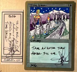 MTG Time Walk Altered Seattle World Championships Amy WEBER - Image 1