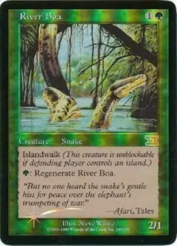 River Boa - FNM Foil MTG Promo Magic LP/ - Image 1