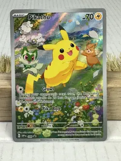 Pokemon Pikachu SVP 088 Scarlet & Violet Full Art Holo Black Star Promo NM - Image 1