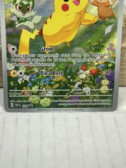Pokemon Pikachu SVP 088 Scarlet & Violet Full Art Holo Black Star Promo NM - Image 2