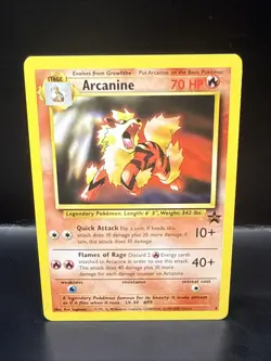 Pokemon Card - Arcanine WoTC Black Star Promo 6 Non Holo C - Image 1