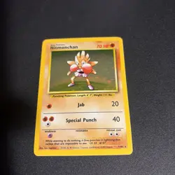 Hitmonchan Pokemon Card Base Set Holo Unlimited Rare Vintage 7/102 - Image 1