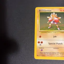 Hitmonchan Pokemon Card Base Set Holo Unlimited Rare Vintage 7/102 - Image 2