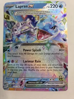 Lapras ex 032/142 Stellar Crown Double Rare Pokemon - Image 1