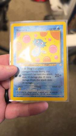 Horsea 62/111 Neo Genesis Regular Pokemon TCG - Image 2