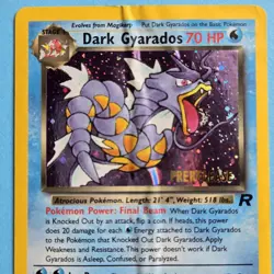Dark Gyarados Prerelease Team Rocket Set Holo #8/82 creased Pokemon 1999-2000 - Image 2