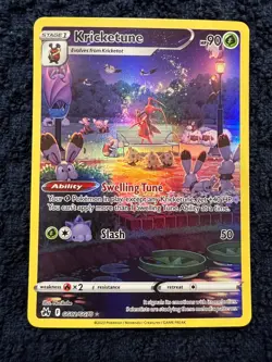 Kricketune GG02/GG70 Pokemon Crown Zenith: Galarian Gallery Ultra Rare NM Holo - Image 1