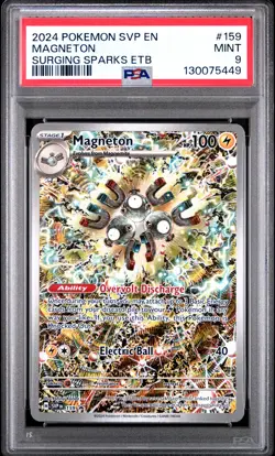 PSA 9 Pokemon TCG 2024 Pokemon Svp En-Sv Black Star Promo #159 Magneton MINT - Image 1
