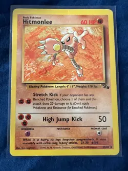 Hitmonlee (22/62) Fossil Mod Played - Pokemon TCG - Normal - Image 1