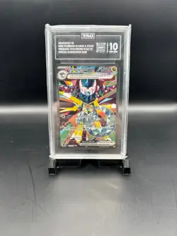 TAG 10 GEM MINT Pokemon Prismatic Evolutions Dragapult ex SIR 165 - Image 1