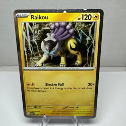 Pokemon Raikou - (Cosmos Holo) 048/132 Me01: Mega Evolution Holo - Image 1