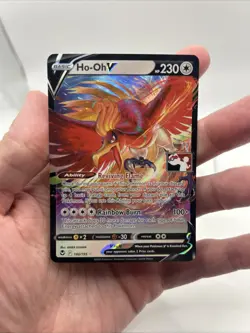 140/195 Ho-oh V Prize Pack Series Stamped Play Pokemon TCG Silver Tempest - Image 3