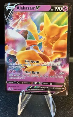 Alakazam v SWSH083 Ultra Rare Holo Black Star Promos Pokemon TCG 2021 - Image 1