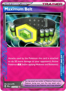 Maximum Belt ACE SPEC - 117/131 - Prismatic Evolutions - Pokemon TCG English - Image 1