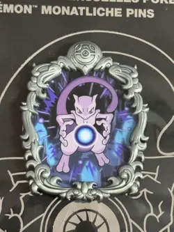 Mewtwo Pokemon Monthly Pins: Legendary Moments Pin (1 of 12) - In Hand For Post! - Image 3