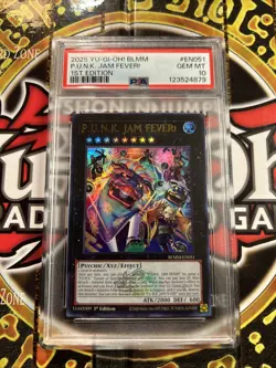 YuGiOh P.U.N.K. JAM FEVER! #BLMM-EN051🔥PSA 10 GEM🔥1st EDITION-2025 ULTRA RARE - Image 4