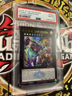 YuGiOh P.U.N.K. JAM FEVER! #BLMM-EN051🔥PSA 10 GEM🔥1st EDITION-2025 ULTRA RARE - Image 5