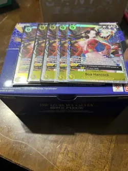 English One Piece CCG Boa Hancock SR OP14-112 The Azure Sea's Seven In-Hand - Image 1