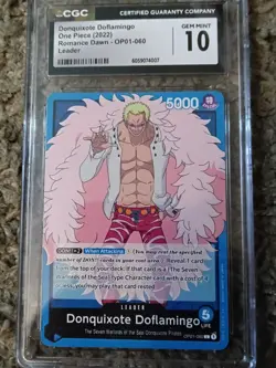2022 ONE PIECE OP01-ROMANCE DAWN #060 DONQUIXOTE DOFLAMINGO - PSA 10 - ENGLISH - Image 1