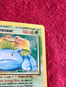 1999 Pokemon TCG Venusaur Holo Holographic Rare Card 15/102 Base Set - Image 4