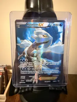 Kyurem EX 86/98 Textured Full Art Ancient Origins Pokemon Card - MP - Image 1